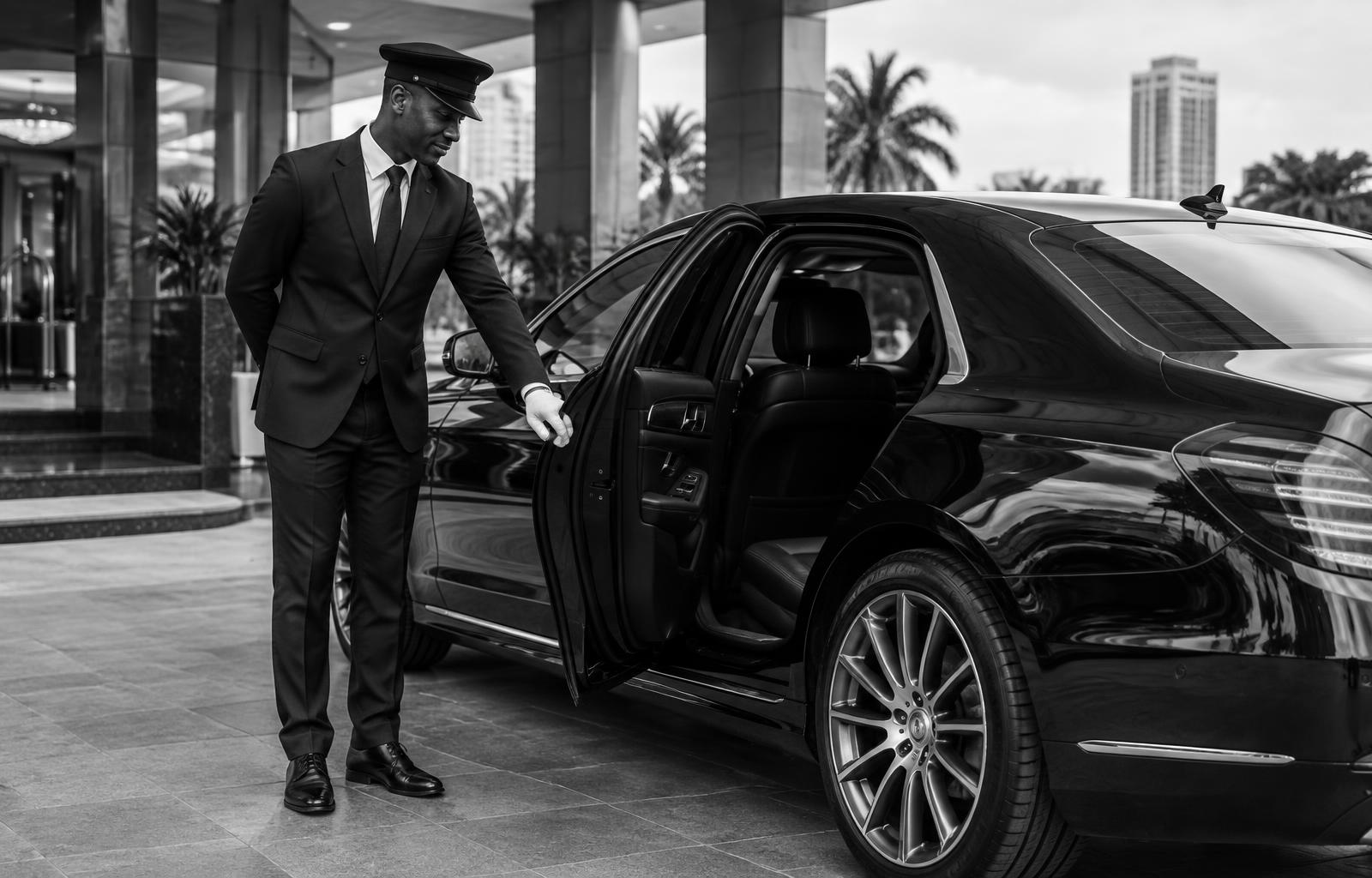 Premium black sedan